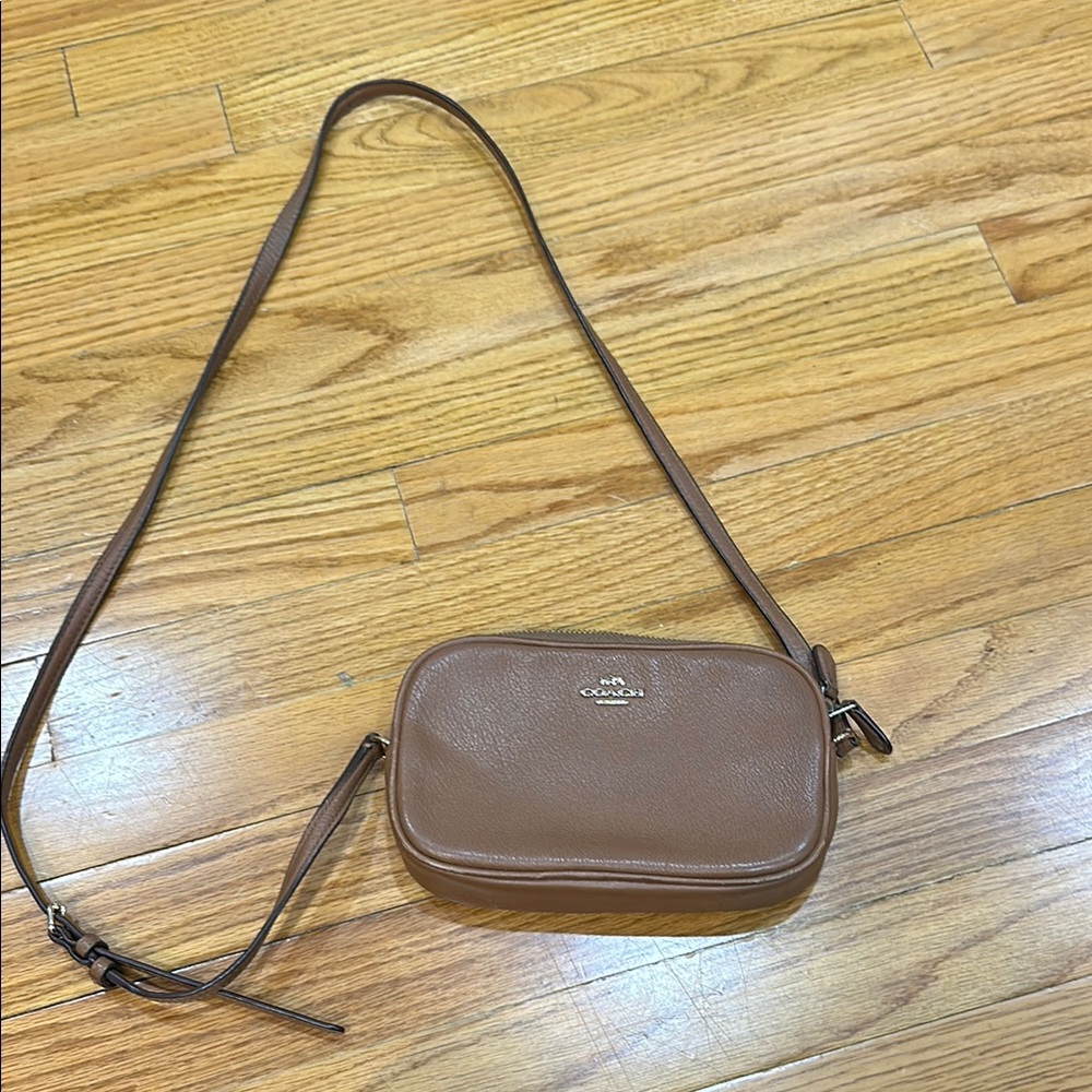 Coach Tan Leather Crossbody Bag
